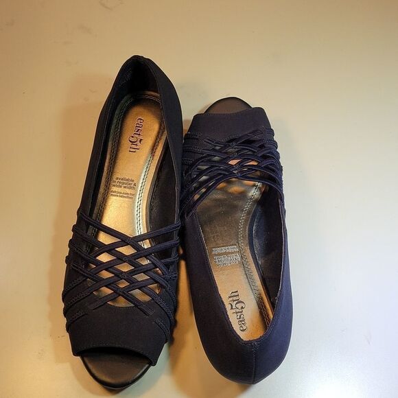 EAST5TH EF GRACE OPEN TOE WEDGE STYLE WOMEN"S SHOE - Picture 6 of 15